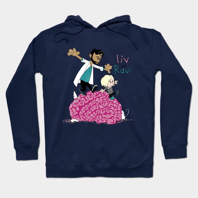 Liv and Ravi Hoodie by DoodleHeadDee